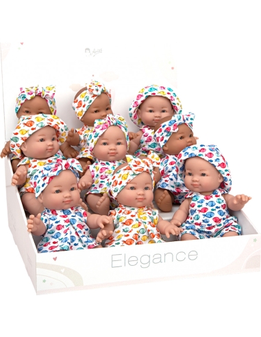 Baby Dolls With Fish Pattern Clothing Arias, 24cm