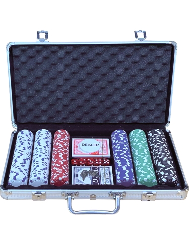 Pokerio rinkinys - lagaminas su 300 žetonų Buffalo