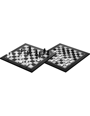 Chess and Checkers Set Philos 40x40cm