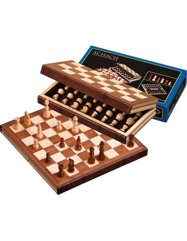 Kelioniniai šachmatai Philos mediniai, magnetiniai 30x15,5cm