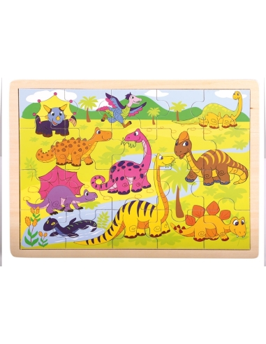 Wooden Puzzle Bino Dinosaurs 