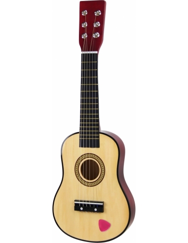 Medinė vaikiška gitara Bino