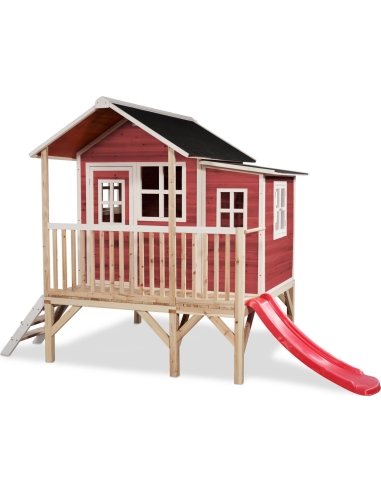 "EXIT Loft 350" medinis žaidimų namelis - raudonas