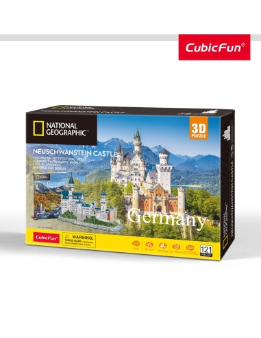 3D dėlionė „Neuschwanstein pilis“ Cubicfun