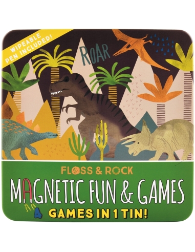 Magnetic Game Floss & Rock Dinosaurs 4 in 1