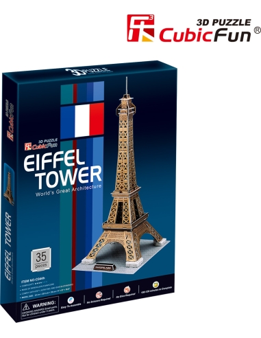 3D dėlionė Cubicfun Eiffel Tower