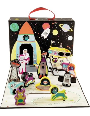 Play Box With Wooden Pieces Floss & Rock Cosmos