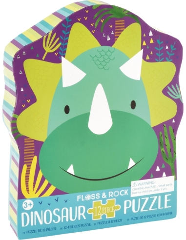 Puzzle Floss & Rock Dinosaur, 12pcs