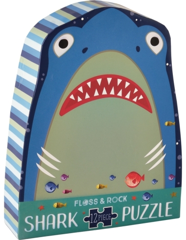 Puzzle Floss & Rock Shark, 12pcs