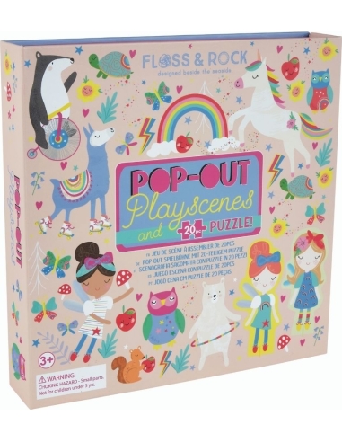 Playscenes and Puzzle Floss&Rock Rainbow Fairy, 20pcs.