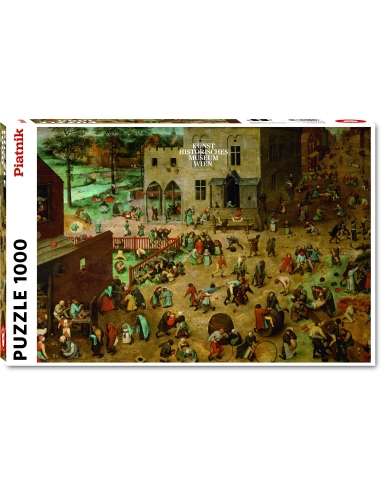 Dėlionė „Bruegelio vaikų žaidimai“ Piatnik, 1000 detalių
