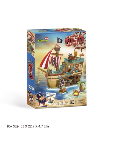 3D dėlionė Cubicfun Pirate Ship