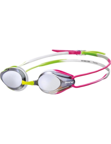 Veidrodiniai plaukimo akiniai Arena Tracks, sidabro spalvos