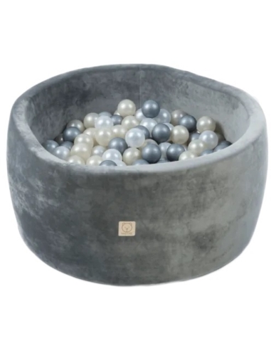 Ball Pool Misioo Velvet - Grey, Round, without Balls