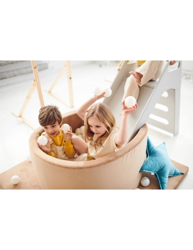 Ball Pool Misioo Velvet - Grey, Round, without...