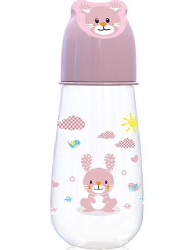 Maitinimo buteliukas Baby Care Character Hood Blush, 125ml, rožinis