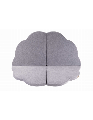 Žaidimų kilimėlis-debesėlis MeowBaby, šviesiai pilkas