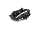 Multi-Sport dviračio priekaba, vežimėlis vaikui Thule Chariot Cab Aluminium/Cypress Green, dvivietis