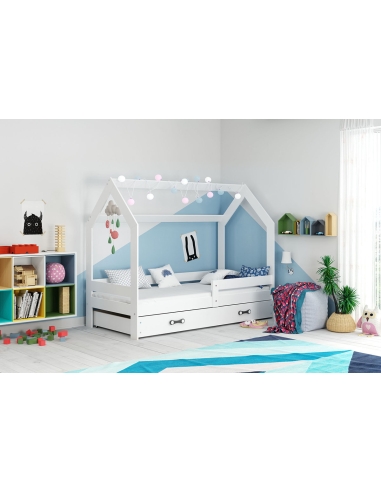 Bed For Children HOUSE - White, Single, 160x80cm