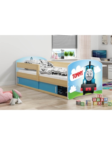 Bed For Children LUKAS 1 TOMMY - Pine, Single, 160x80cm