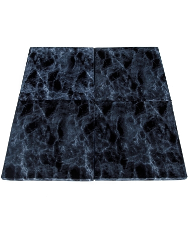 Kvadratinis žaidimų kilimėlis Misioo - juodo marmuro