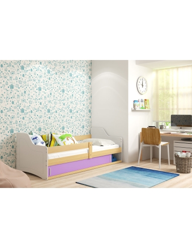 Bed For Childrens SOFIX 1 - Pine-Purple, Single, 160x80cm