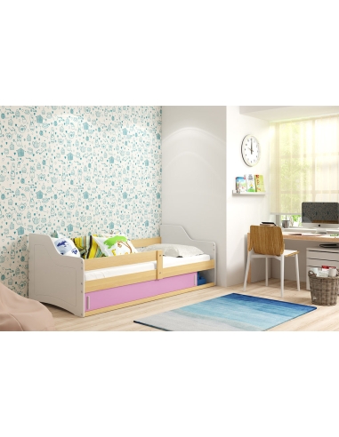 Bed For Childrens SOFIX 1 - Pine-Pink, Single, 160x80cm