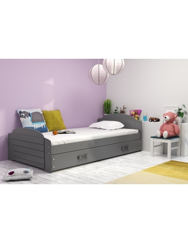 Bed For Children LILI - Grafit, Single, 200x90cm