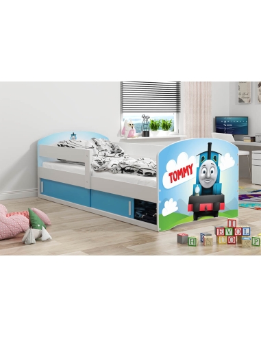 Bed For Children LUKAS 1 TOMMY - White, Single, 160x80cm