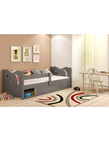 Bed For Children MYKOLAS - Grafit, Single, 160x80cm