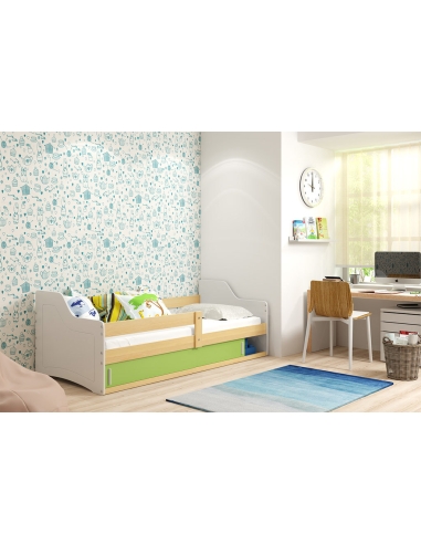 Bed For Childrens SOFIX 1 - Pine-Green, Single, 160x80cm