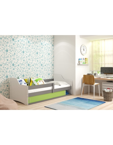 Bed For Childrens SOFIX 1 - Grafit-Green, Single, 160x80cm
