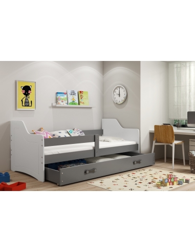 Vaikiška lova SOFIX - pilka, viengulė, 160x80cm
