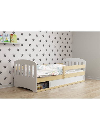 Bed For Children CLASSIC 1 - Pine-White, Single, 160x80cm