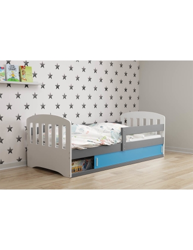 Bed For Children CLASSIC 1 - Grafit-Blue, Single, 160x80cm