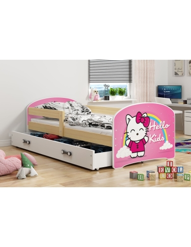 Bed for Children LUKAS HELLO KIDS - Pine, Single, 160x80cm