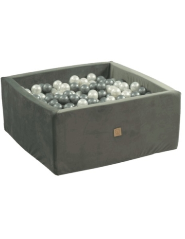 Ball Pool Velvet Soft - Grey, Square, without Balls