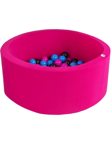 Kamuoliukų baseinas Misioo Smart Round - neoninis rožinis, be kamuoliukų
