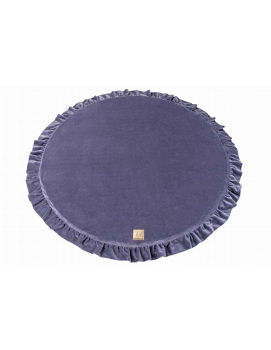 Apvalus žaidimų kilimėlis Meowbaby, pilkai-mėlynas