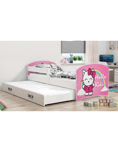 Bed For Children LUKAS HELLO KIDS - White, Double, 160x80cm