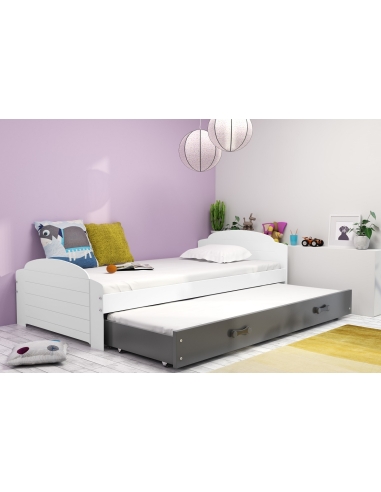 Bed For Children LILI - White-Grey, Double