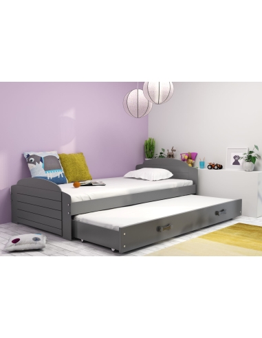 Bed For Children LILI - Grafit, Double, 200x90cm