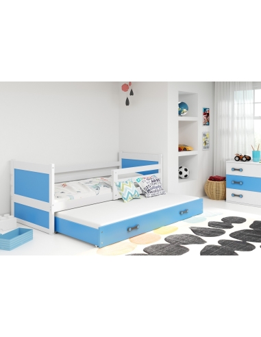Vaikiška lova RICO - balta-mėlyna, dvivietė