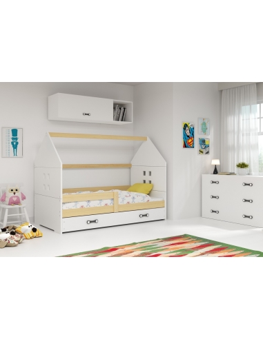 Bed For Children HOUSE - Pine-White, 160x80cm