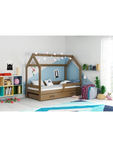 Bed For Children HOUSE CHOCOLATE - Single, 160x80cm