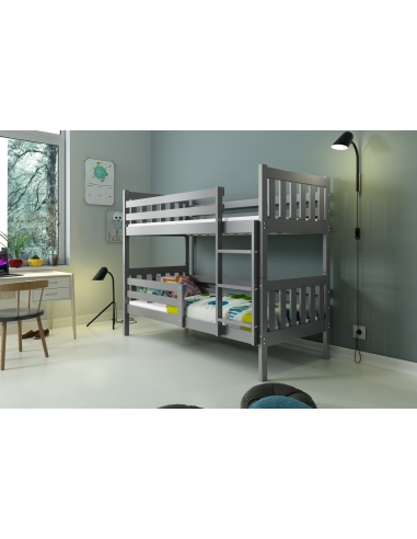 Bunk Bed For Children CARINO - Grafit, 190x80cm