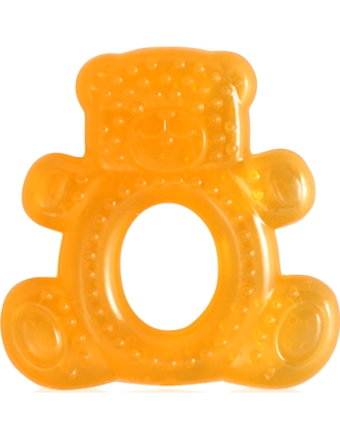 Kramtukas su vandens užpildu Baby Care Bear, geltonas/oranžinis