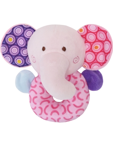Barškutis-drambliukas Lorelli Toys, rožinis