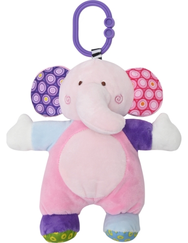 Pliušinis žaisliukas-drambliukas Lorelli Toys, rožinis
