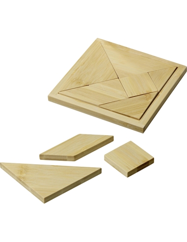 Žaidimas Philos Tangram, bambukinis 15.5x15.5x1.4cm